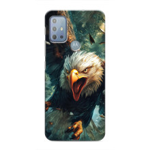 Чехол с картинкой «Хищники» для Motorola MOTO G20 – Орёл