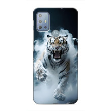 Чехол с картинкой «Хищники» для Motorola MOTO G20 – Тигр
