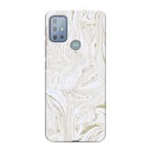 Мраморний чехол на Motorola MOTO G20 (VPrint) (Білий мрамор)