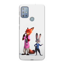 Силіконовий чохол з принтом Зоотрополіс для Motorola MOTO G20 – Джуді і Нік