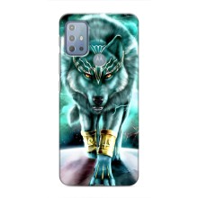 Захисні чохли для Моторола МОТО Г20 (AlphaPrint) (ХІТ продаж) ВОВК (Яскравий вовк)