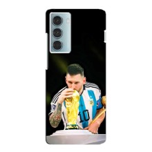 Чехлы для Motorola MOTO G200 (Leo чемпион) (AlphaPrint) (Кубок Месси)