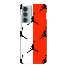 Чехлы для Motorola MOTO G200 - с картинкой JORDAN (AlphaPrint) (Лого Джордан)
