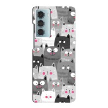 Чехлы с Котиками для Motorola MOTO G200 (VPrint) (Рисованные котики)