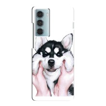 Чехлы с собаками для Motorola MOTO G200 (VPrint) (Довольный Хаски)
