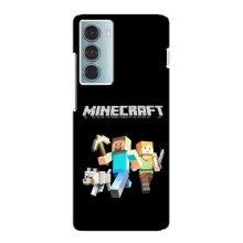 Чехол Майнкрафт на Motorola MOTO G200 (AlphaPrint) Minecraft (герои Minecraft)