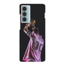 Чохол Мессі футболіст для Motorola MOTO G200 (Мессі з кубком)