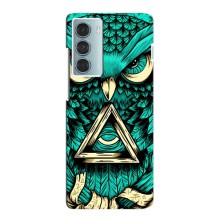 Чехол с птицами на Motorola MOTO G200 (VPrint) (Сова с глазом)