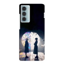 Чехлы Венсдей на Motorola MOTO G200 Уэнсдей (AlphaPrint) (Уэнздей и Инид)