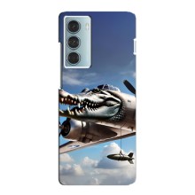 Чехол с мемом Тралалело тралала на Motorola MOTO G200 (Бомбардиро крокодило)