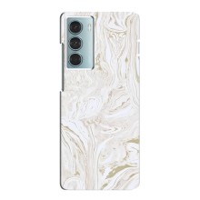Мраморный чехол на Motorola MOTO G200 (VPrint) (Белый мрамор)