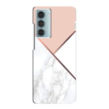 Мраморный чехол на Motorola MOTO G200 (VPrint) (Тройной мрамор)