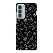 Новогодние, Праздничные Чехлы для Motorola MOTO G200 - 2024 год (Новогодний фон)