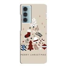 Рождественские Чехлы для Motorola MOTO G200 (VPrint) (Merry Christmas)