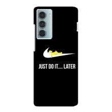 Силиконовый Чехол на Motorola MOTO G200 с картинкой Nike – Later