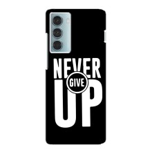 Силиконовый Чехол на Motorola MOTO G200 с картинкой Nike (Never Give UP)