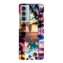 Силиконовый чехол с КАРТИНКАМИ лето для Motorola MOTO G200 (AlphaPrint) (Летний отпуск)