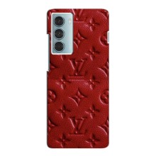 Текстурный Чехол Louis Vuitton для Мото Джи 200 (Красный ЛВ)