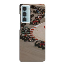 Чохол з принтом Формула 1 на Motorola MOTO G200 – Боліди на трасі