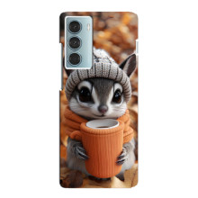 Печатный чехол «Зверята с кофе» для Motorola MOTO G200