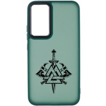 Накладка Oprint Скандинавия Black для Motorola Moto G22 – Green