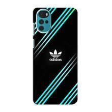 Чехлы Адидас для Motorola MOTO G22 (AlphaPrint) (Адидас с полосами)