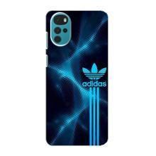 Чехлы Адидас для Motorola MOTO G22 (AlphaPrint) (Синий Адидас)