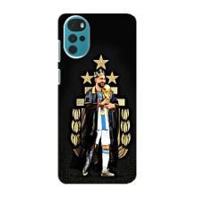 Чохли для Motorola MOTO G22 (Leo чемпіон) (AlphaPrint) (Мессі Король)