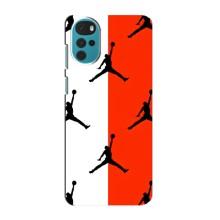 Чехлы для Motorola MOTO G22 - с картинкой JORDAN (AlphaPrint) (Лого Джордан)