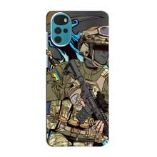 Чехлы с картинкой ЗСУ для Motorola MOTO G22 (AlphaPrint) (Воин ВСУ)