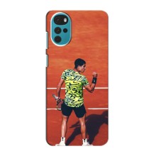 Чехлы с принтом Спортивная тематика для Motorola Moto G22 – Алькарас Теннисист