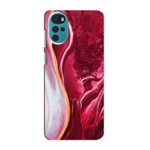 Чехол для Мото G22 - с принтом (Дизайнерские) (AlphaPrint) (Мрамор красный)