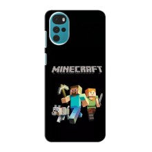 Чохол Майнкрафт на Motorola Moto G22 (AlphaPrint) Minecraft – герої Minecraft