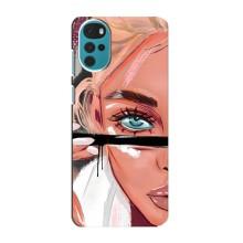 Чохол з друком для Motorola MOTO G22 - (Мода) (AlphaPrint) (Макіяж)