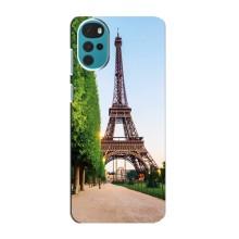 Чехол Эйфелева Башня для Motorola MOTO G22 - (AlphaPrint) (Дорога в Париж)