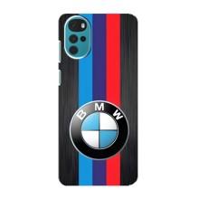 Чехол для Мото G22 - с принтом БМВ (AlphaPrint) (Лого BMW)