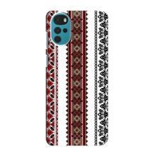 Силиконовый Чехол на Motorola MOTO G22 с картинкой Вышиванки (Вышиваночки)