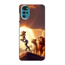 Чехол Король лев на Мото G22 (Рождение Симбы)