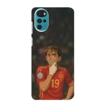 Чехол с футболистом Ламин Ямаль Motorola MOTO G22 (Ямаль аниме)