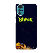Чехол с мультфильмом Шрек на Motorola MOTO G22 – Шрек лого