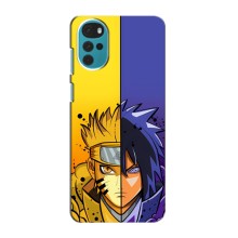 Купить Чохли на телефон з принтом Anime для Моторола Мото джі 22 – Naruto Vs Sasuke