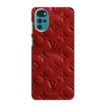Текстурный Чехол Louis Vuitton для Моторола Мото джи 22 (Красный ЛВ)