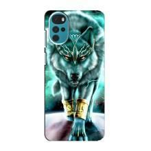 Защитные чехлы для Мото G22 (AlphaPrint) (ХИТ продаж) ВОЛК (Яркий волк)