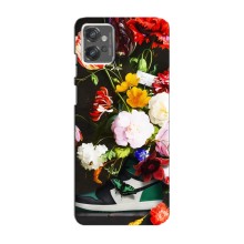 Бренднові Чохли для Motorola MOTO G23 - (PREMIUMPrint) (Nike цветы)