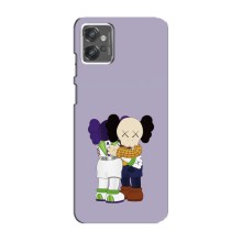 Чохли для Motorola MOTO G23 - Bearbrick Louis Vuitton (PREMIUMPrint) (Дружба Беарбрік)