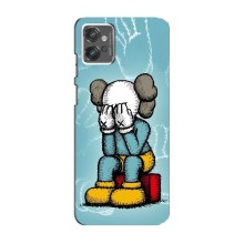 Чохли для Motorola MOTO G23 - Bearbrick Louis Vuitton (PREMIUMPrint) (Плач Bearbrick)