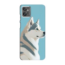 Чохол з Хаскі Motorola MOTO G23 - (AlphaPrint) (Хаскі арт)