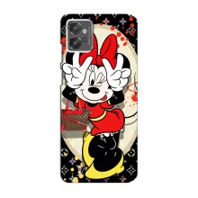 Чохол Disney Mouse Motorola MOTO G23 (PREMIUMPrint) (Мінні peace)