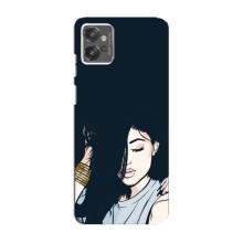 Чохол з друком для Motorola MOTO G23 - (Мода) (AlphaPrint) (Гарна дівчина)