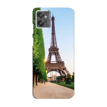 Чохол Ейфелева Вежа Motorola MOTO G23 - (AlphaPrint) (Дорога до Парижу)